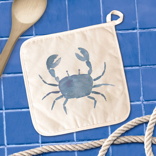 Blue Crab Cotton Pot Holder