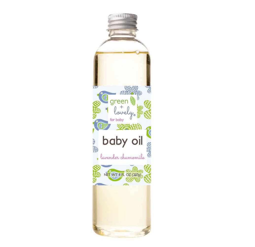 Baby Oil, Lavender Chamomile - Mineral Oil Free