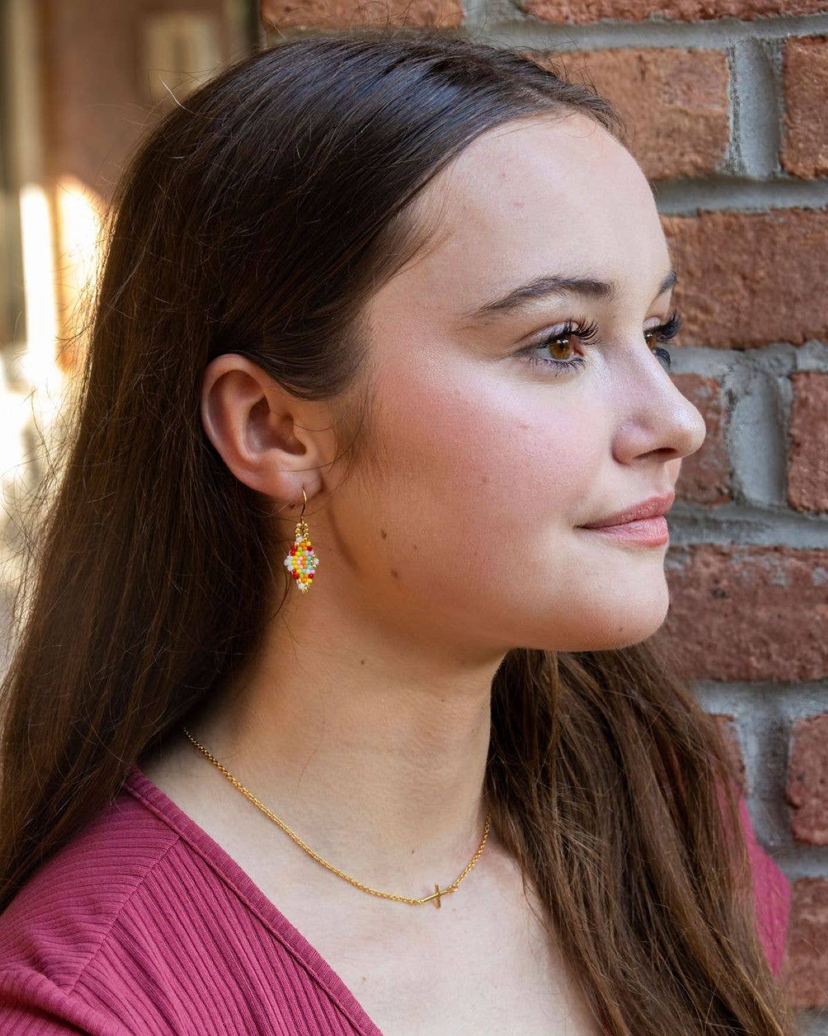 Beaded Confetti Earrings
