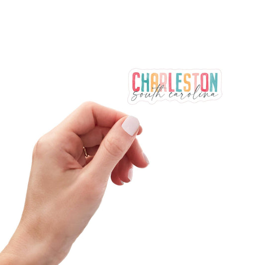 Vinyl Sticker-Watercolor City Charleston South Carolina