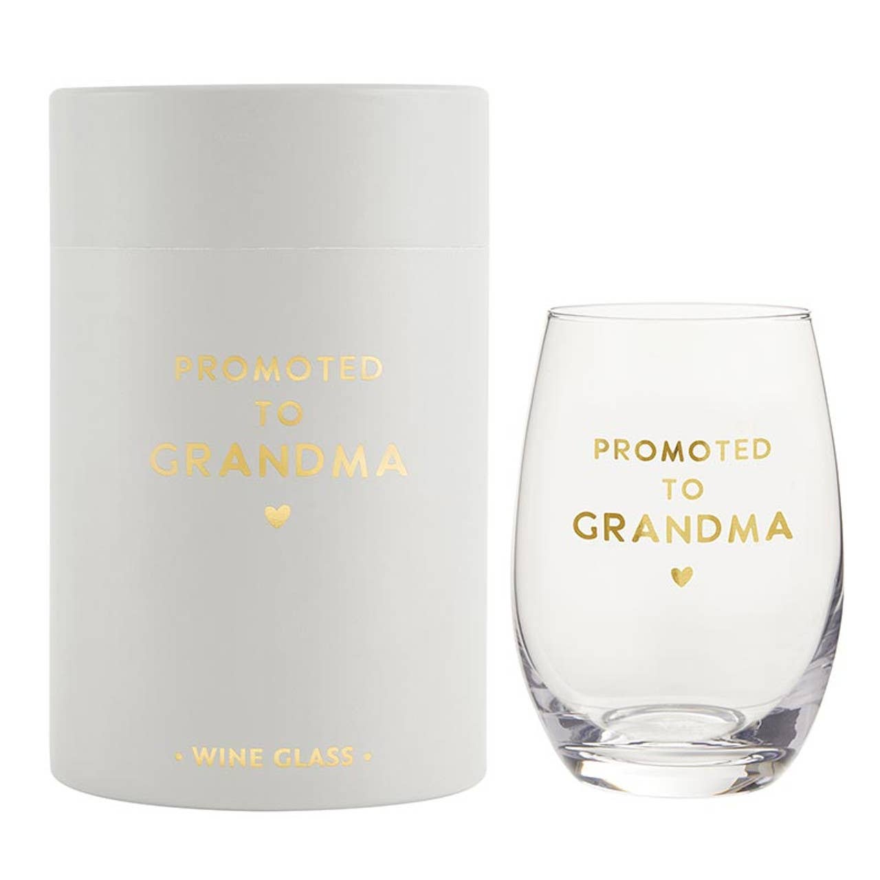 Wine Glass - Promoted To Grandma