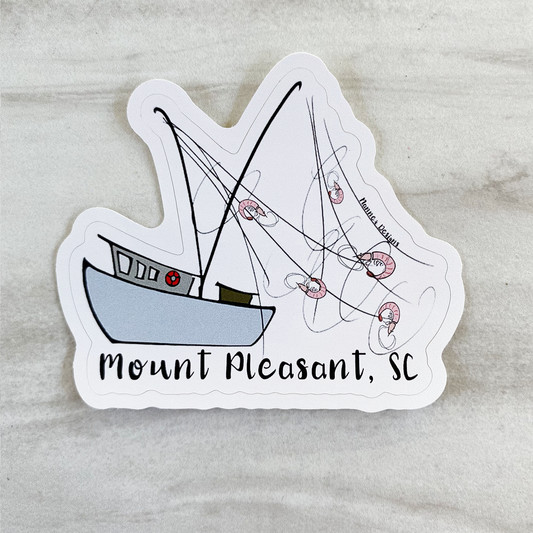 Shrimp Boat Mount Pleasant, SC Sticker
