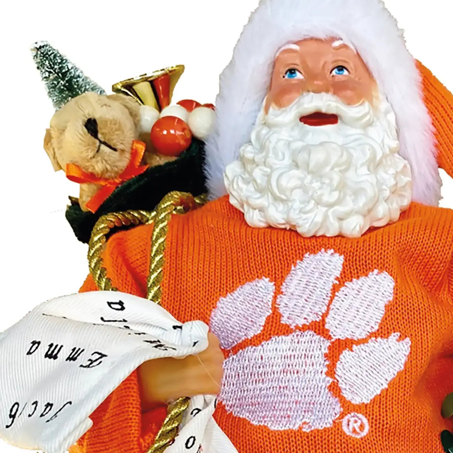 12" Clemson Proud Santa