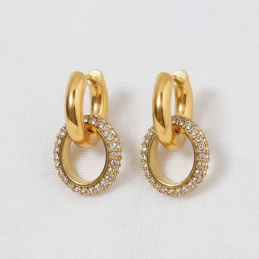 CZ Huggie Earrings
