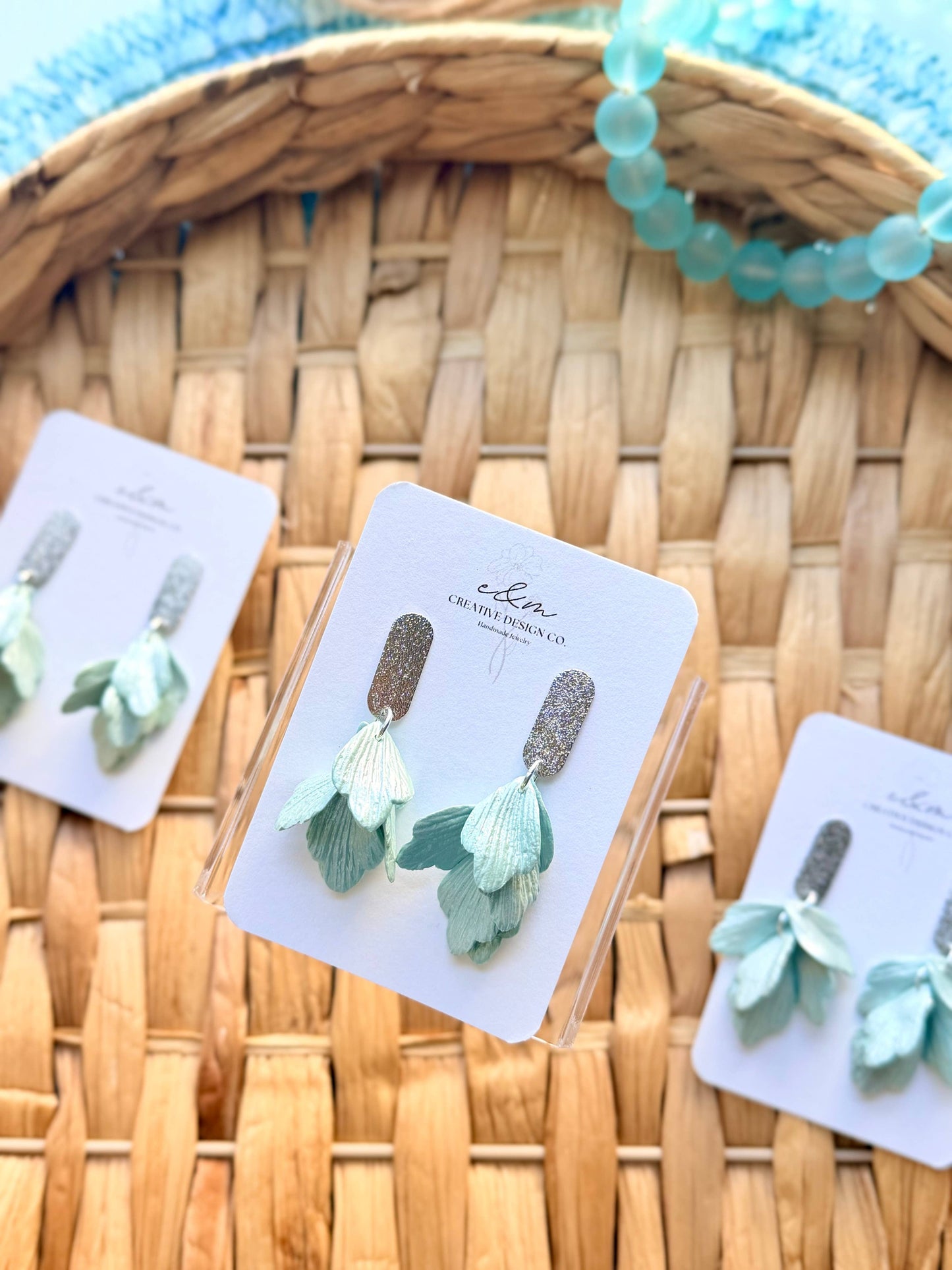 Shimmery Petal Earrings