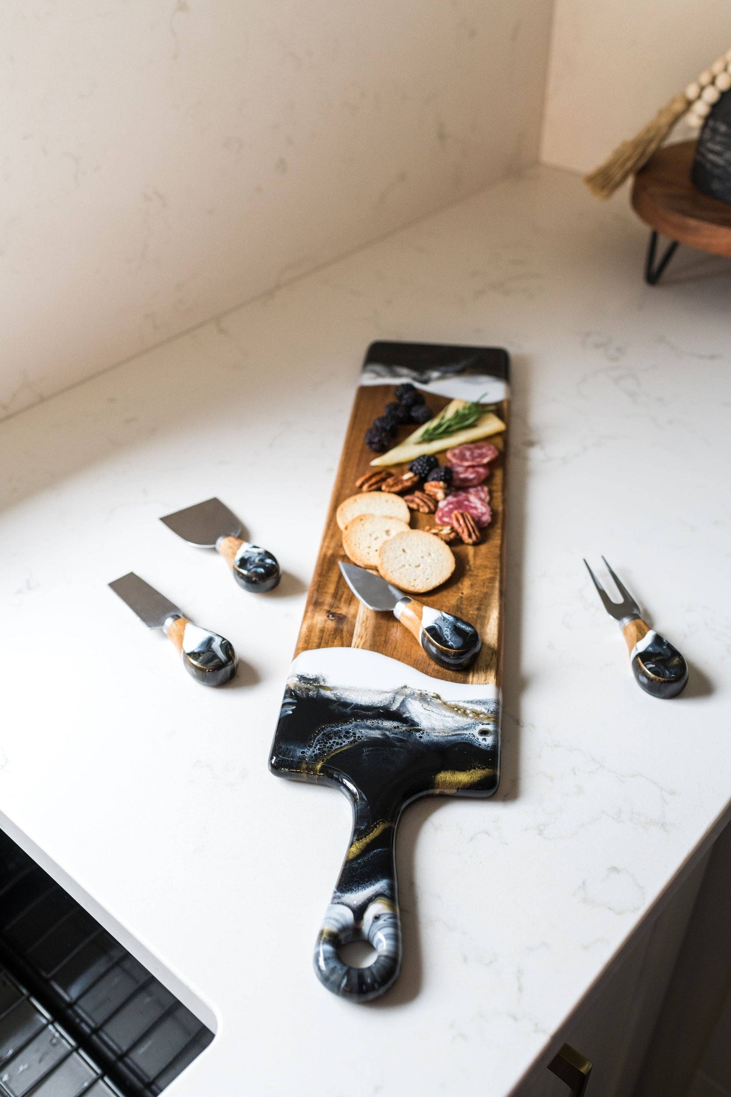 NEW! Resin Coated Cheese Knife Set