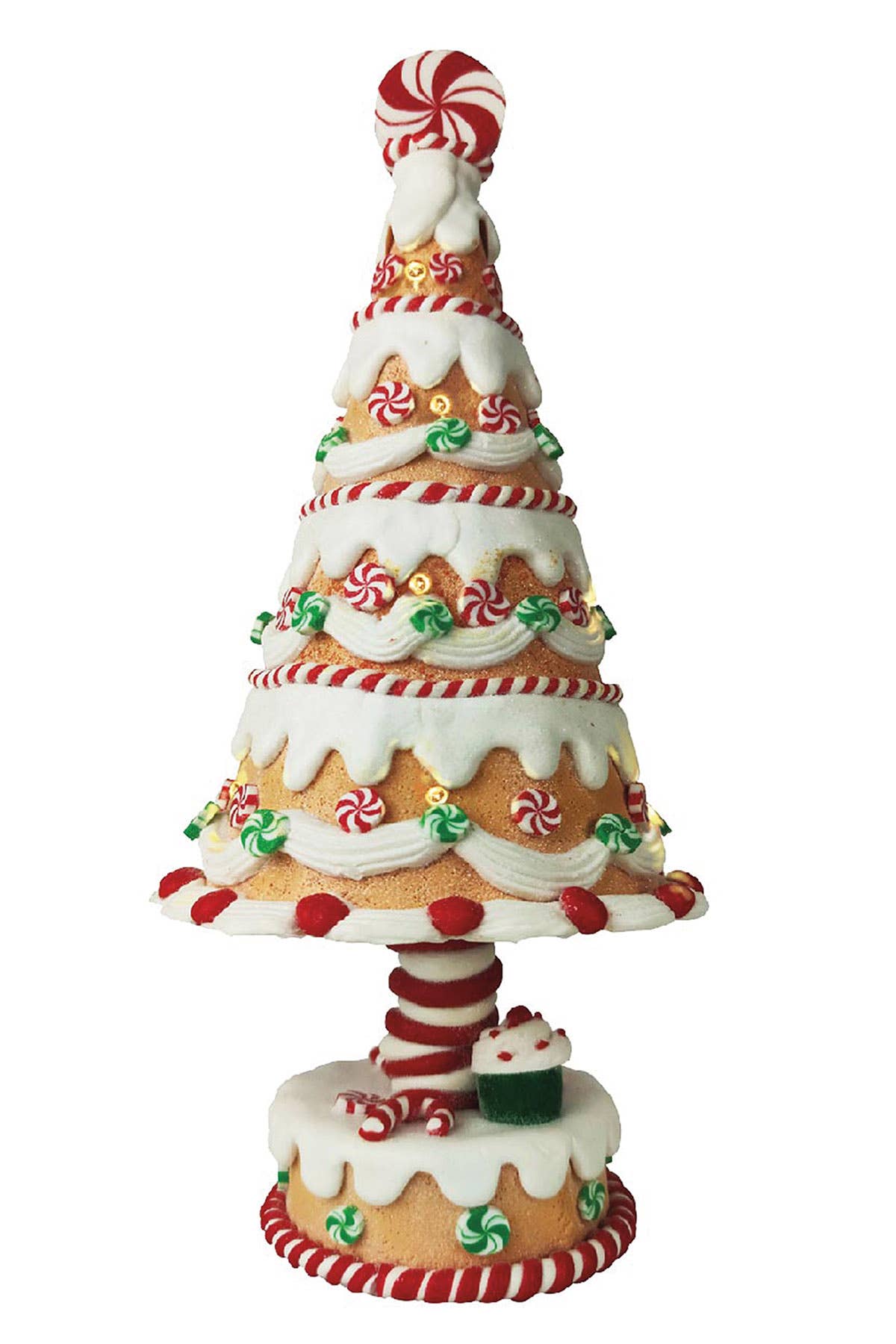 12.5" Gingerbread LED Tree