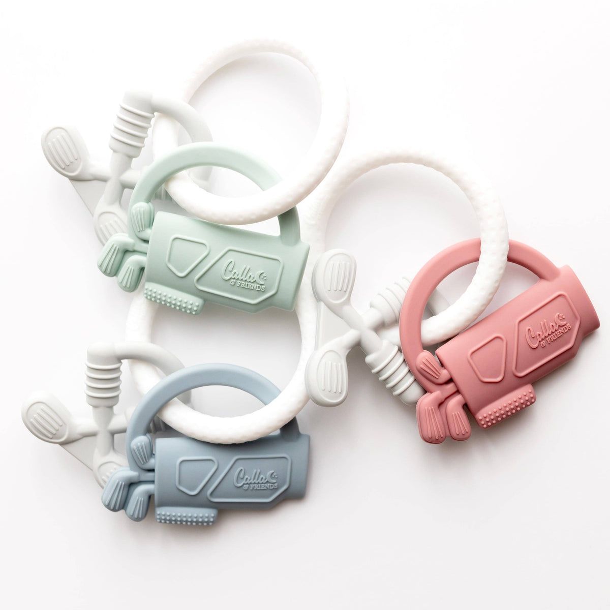 Tee Time Golf Silicone Teether