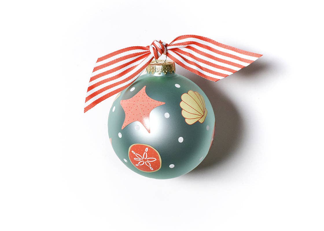 Shells Glass Ornament
