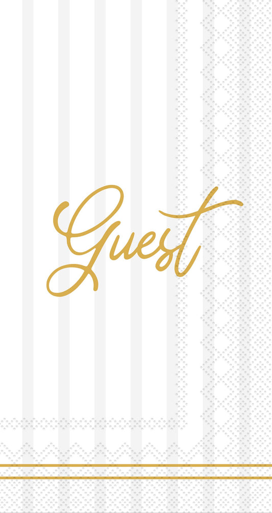 Paper Guest Towels Pack Of 16 Chic Monogram Guest Cream