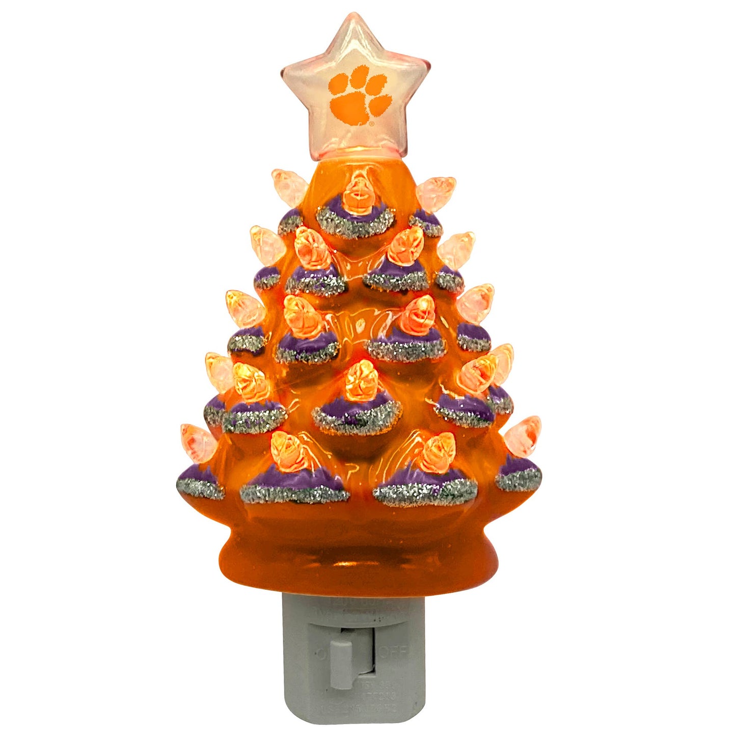 6.5" Clemson Xmas Tree Nite Lite