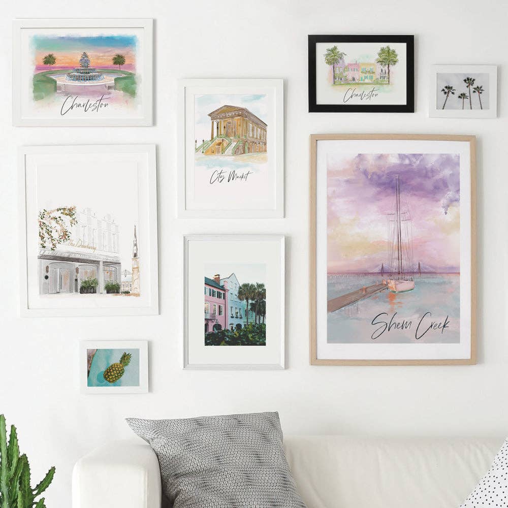 CHARLESTON SKYLINE - Art Print