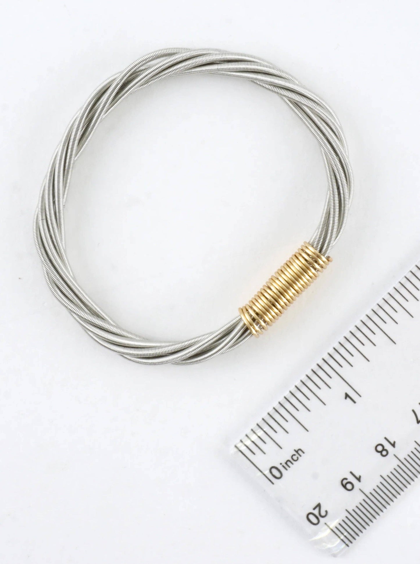 Wired In 2 Places Stretch Piano Wire Bracelet