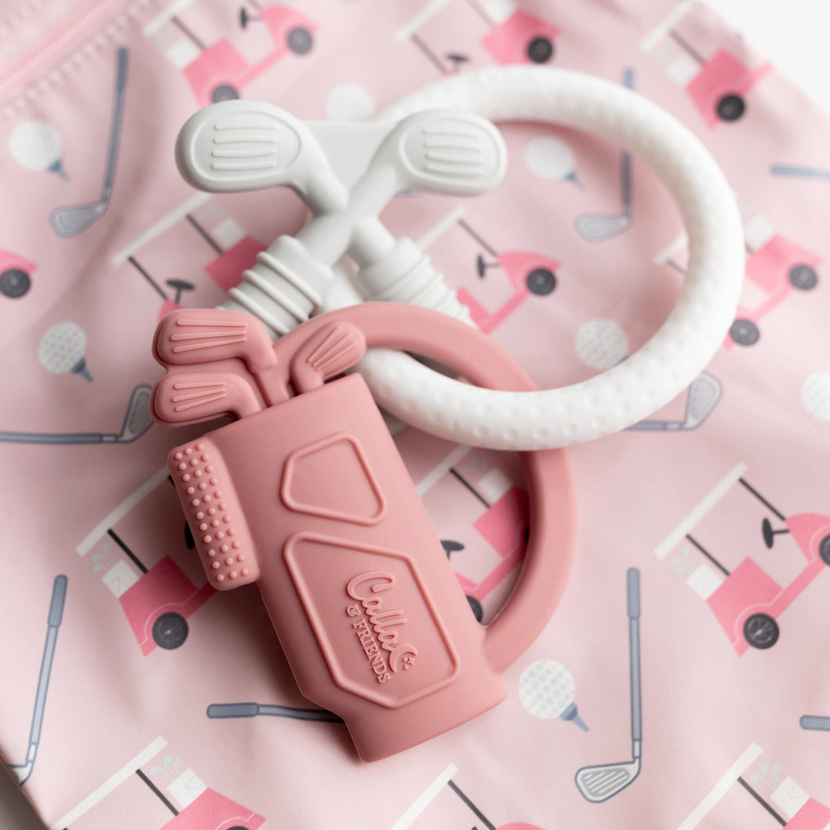 Tee Time Golf Silicone Teether
