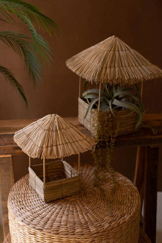 SEAGRASS AND IRON TIKI HOUSES