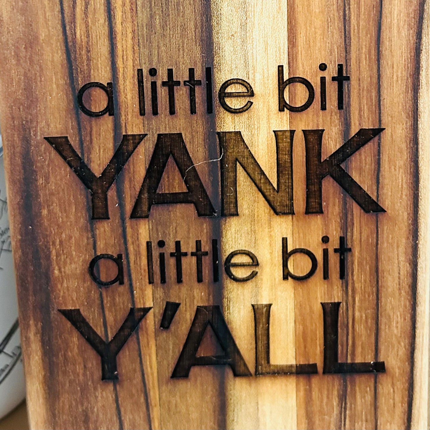 "A little bit yank, a little bit y'all" Wall Bottle Opener