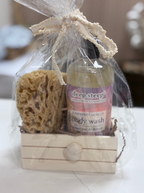 Locally made in Charleston gift basket.