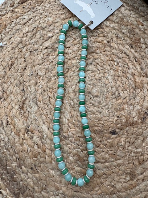 Water resistant bead necklace