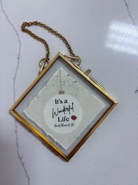 Glass Frame Ornaments