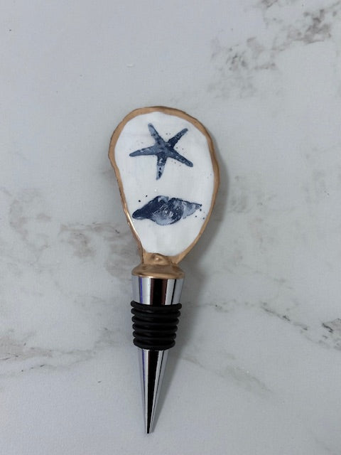 Nautical Oyster Wine Topper