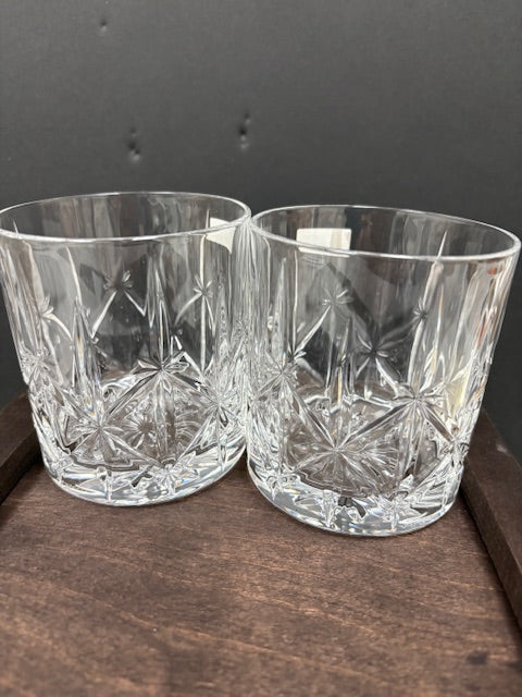 Crystal Etched Whisky Glass