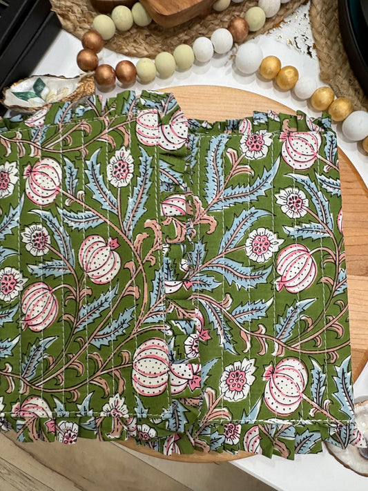 Quilted Floral Notebook