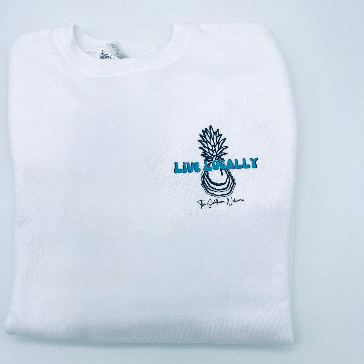 Live Locally Sweatshirt - White