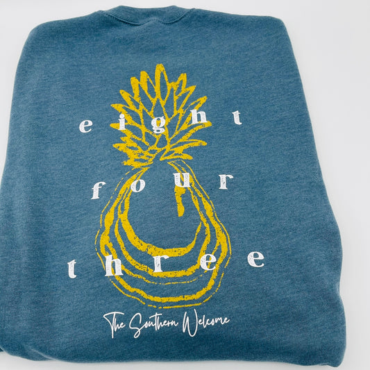 Eight Four Three Sweatshirt - Blue