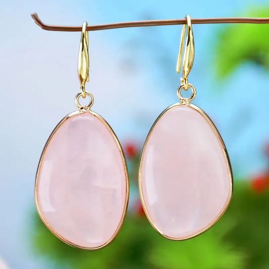 Pink Crystal Stone Earrings