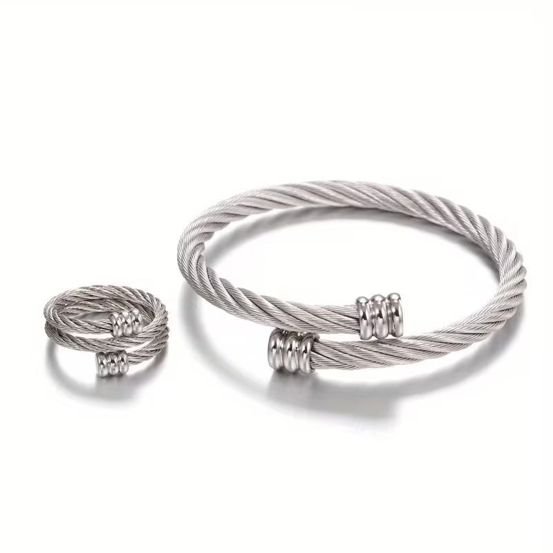 Twisted Ring and Bracelet