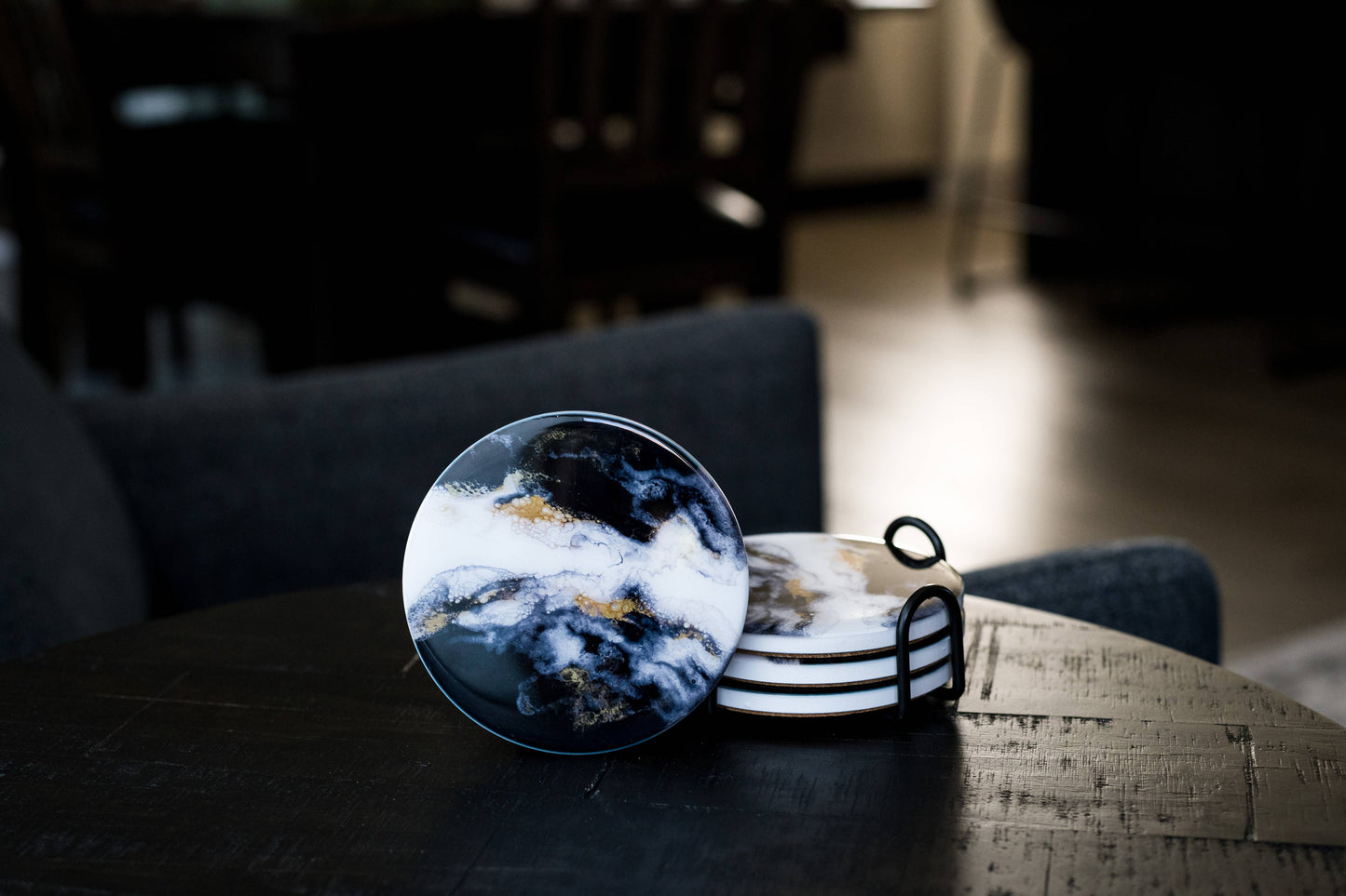 Ceramic Resin Coasters (set of 4)