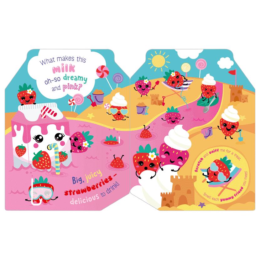Scratch-and-Sniff Board Books Strawberry Milk