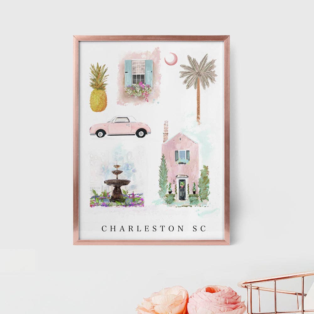 CHARLESTON ELEMENTS - Art Print