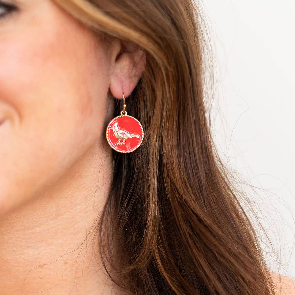 Red Cardinal Earrings