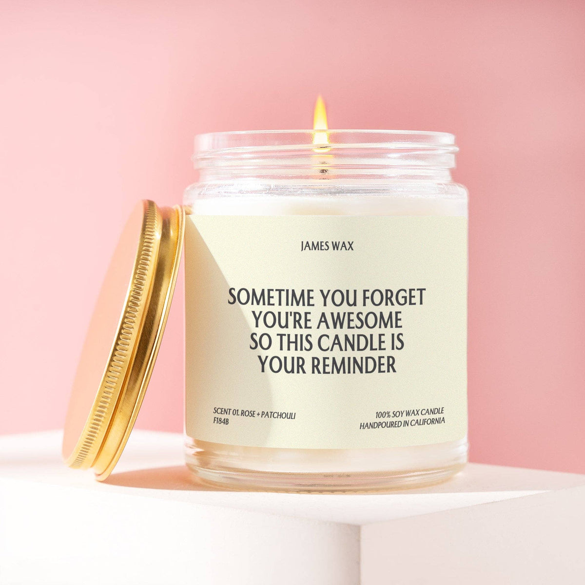 Cheer Up Gift You're Awesome Candle
