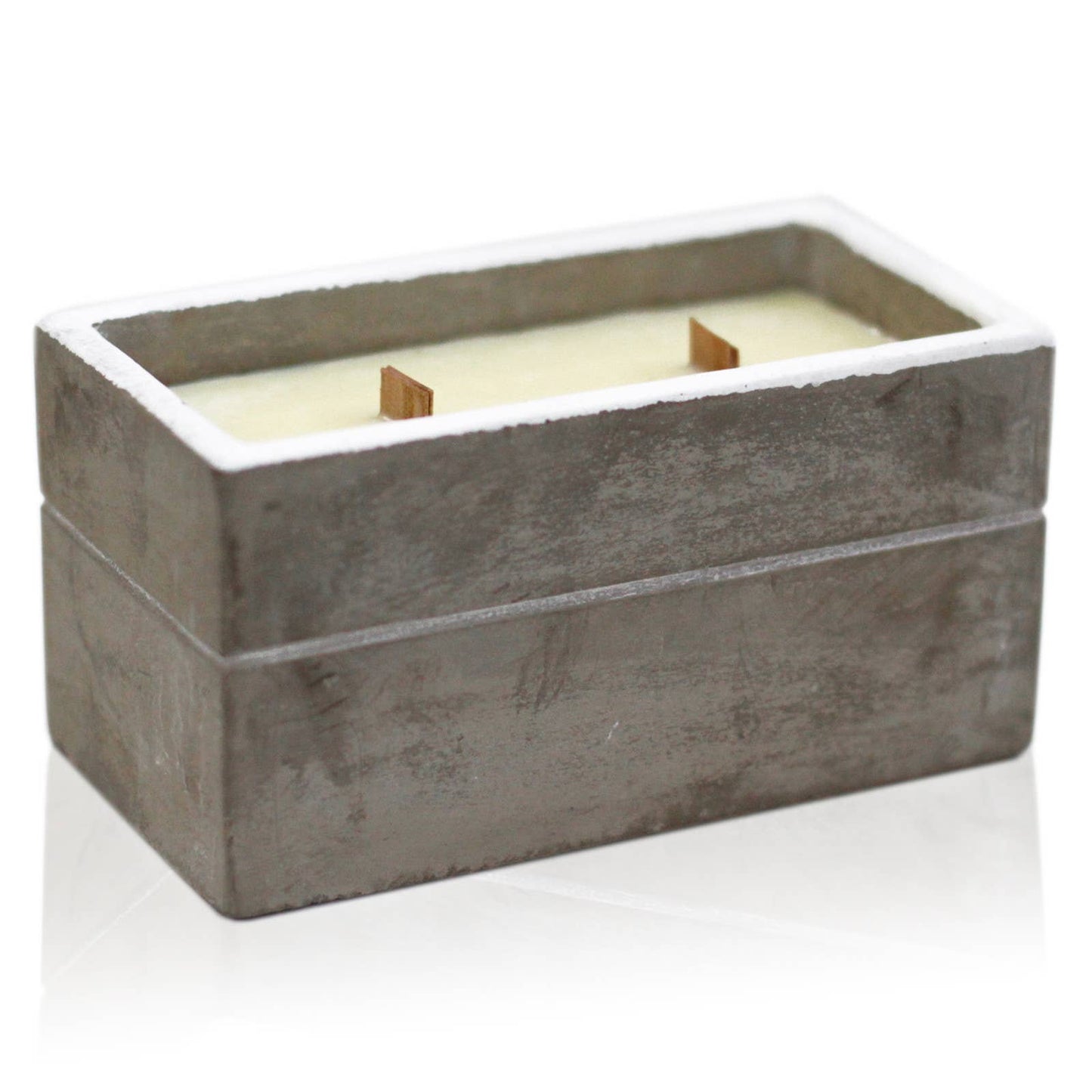 Cement Large Box Candle - Spiced South Sea Lime