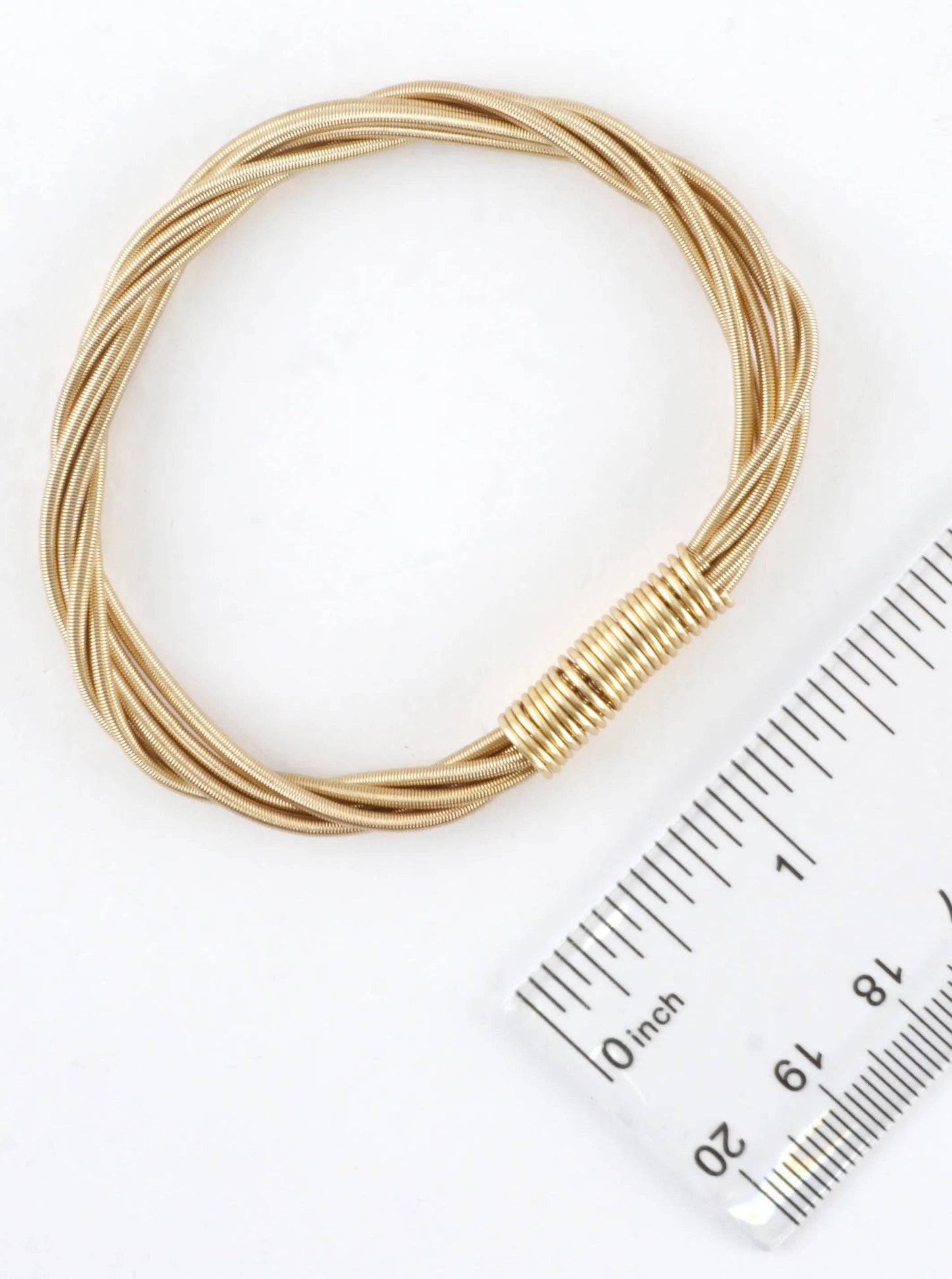 Wired In 2 Places Stretch Piano Wire Bracelet