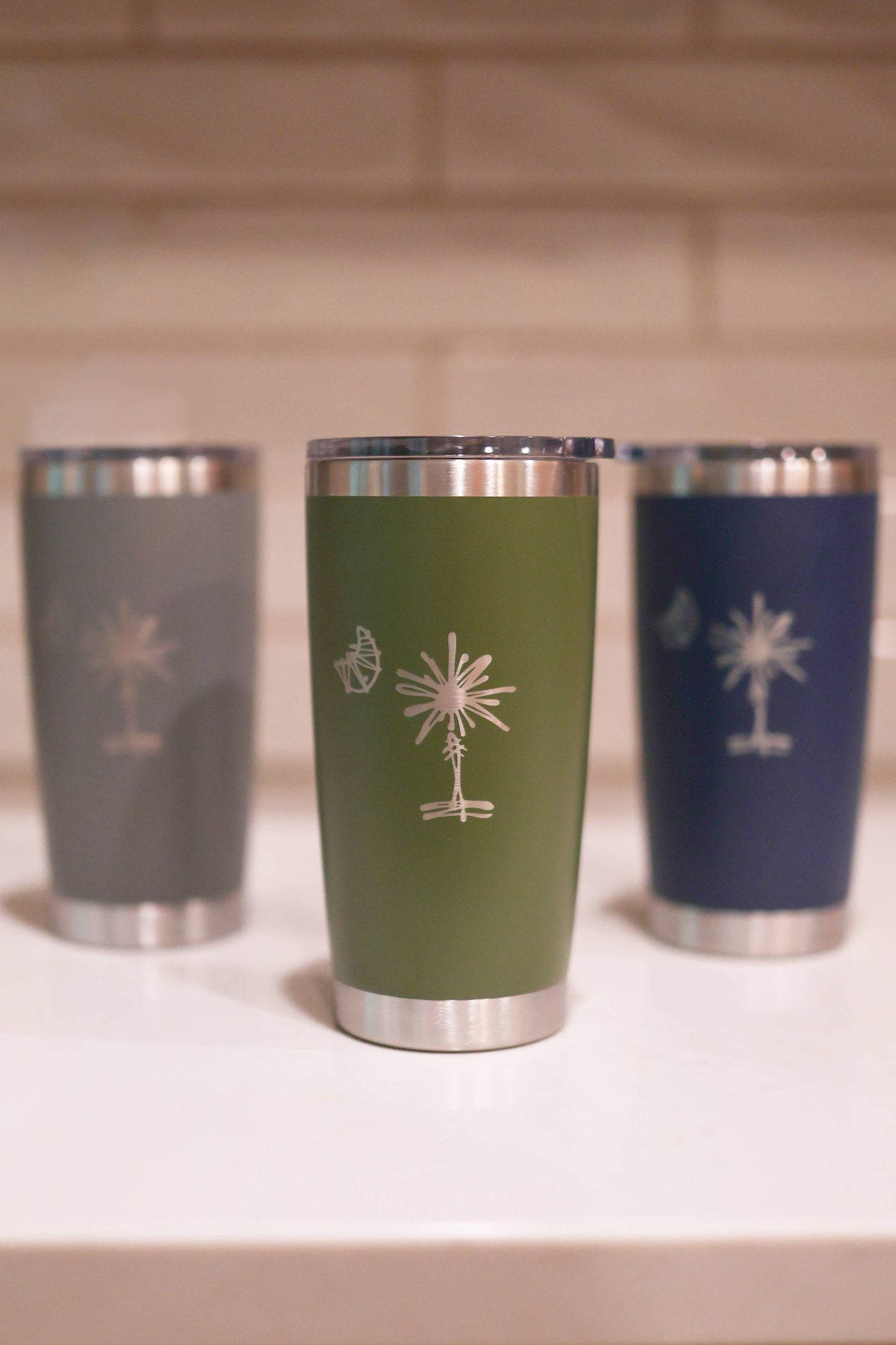 South Carolina Palmetto Tree 20oz Stainless Steel Tumblers