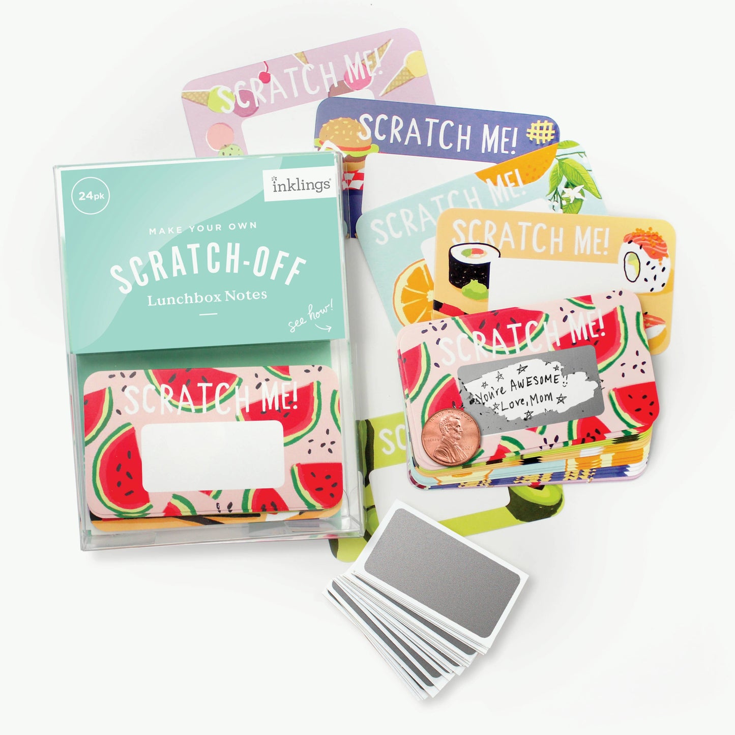 Scratch-off Lunchbox Notes - Foodie