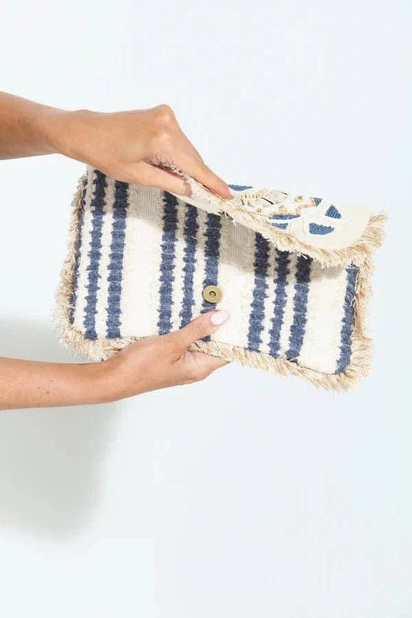 Shells & Beads-Work Fringe over Clutch