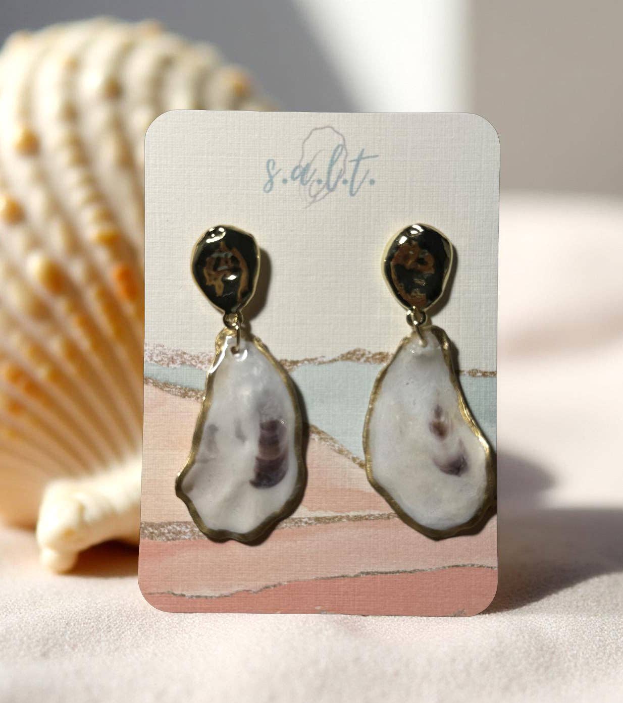 Bella Oyster Shell Drop Earrings