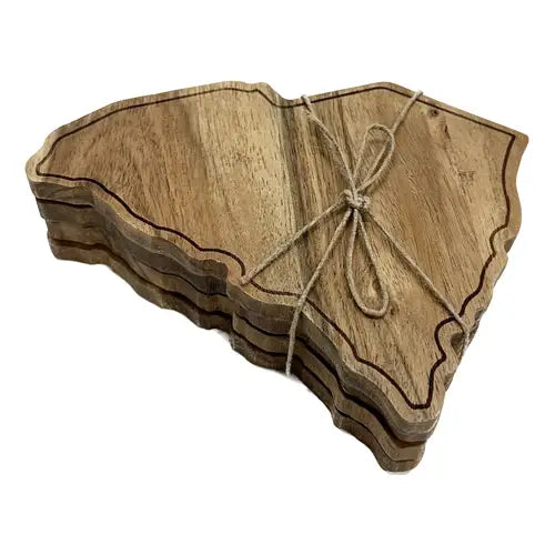 SC Wood Coasters ~ set of 4