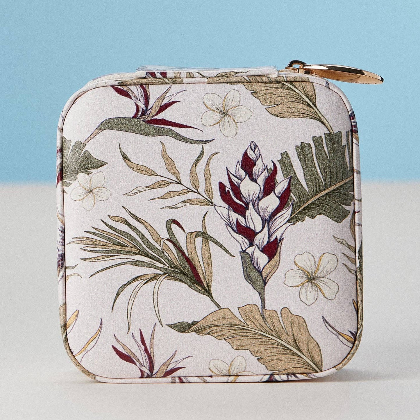 Botanical Floral Travel Jewelry Box