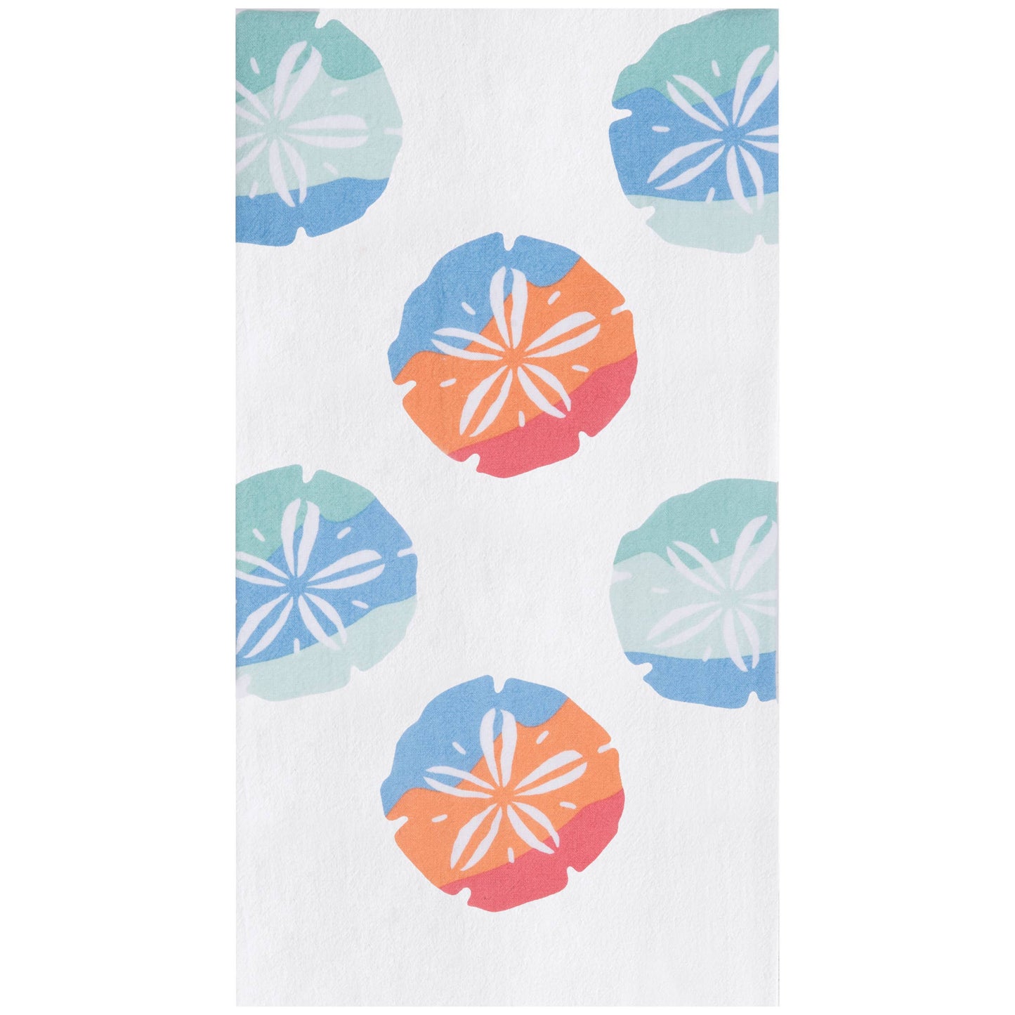 Coastal Sand Dollar Crazy Kitchen Towel