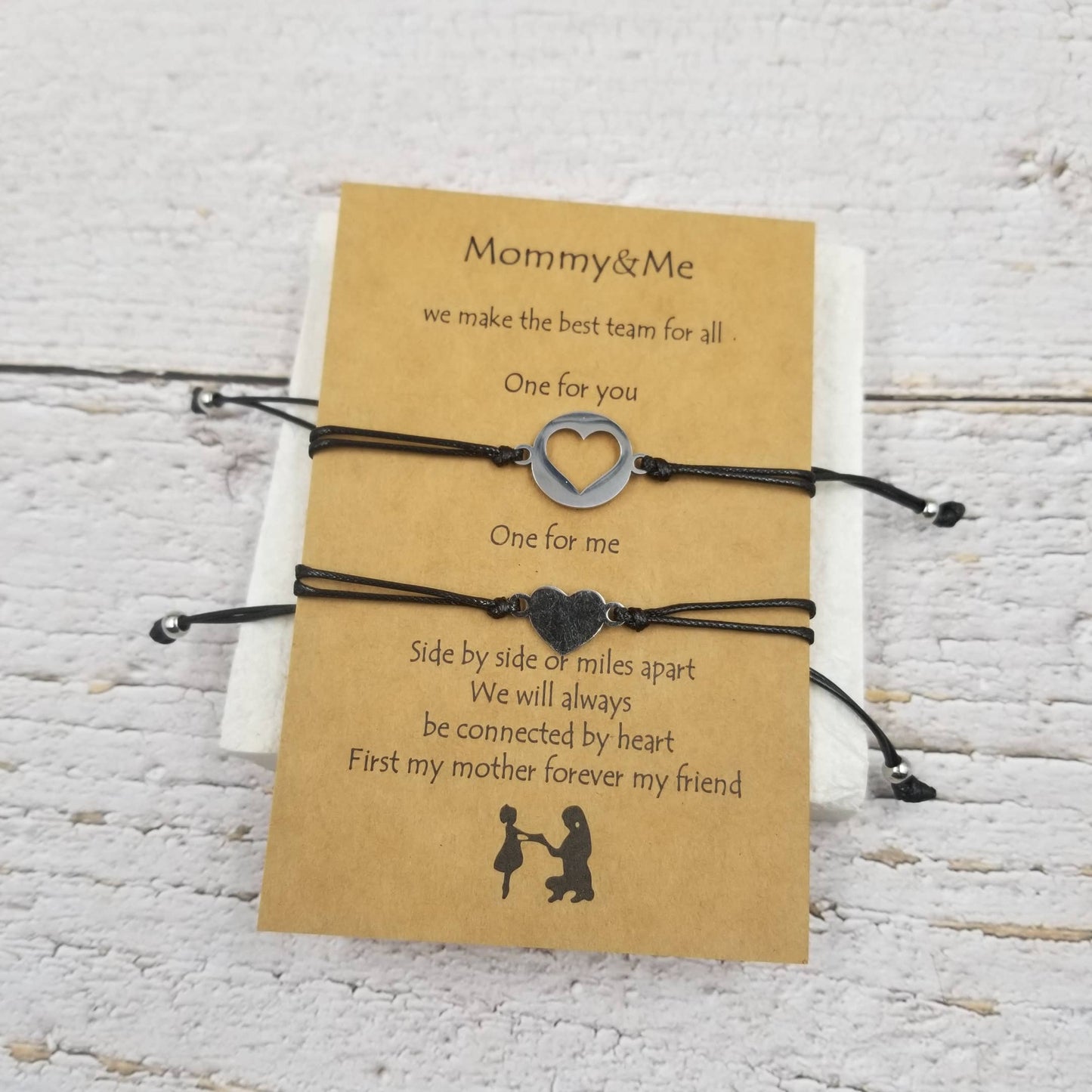 Mommy & Me Mother's Day Gift Heart Bracelet