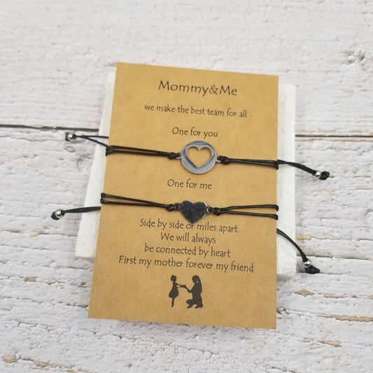 Mommy & Me Mother's Day Gift Heart Bracelet