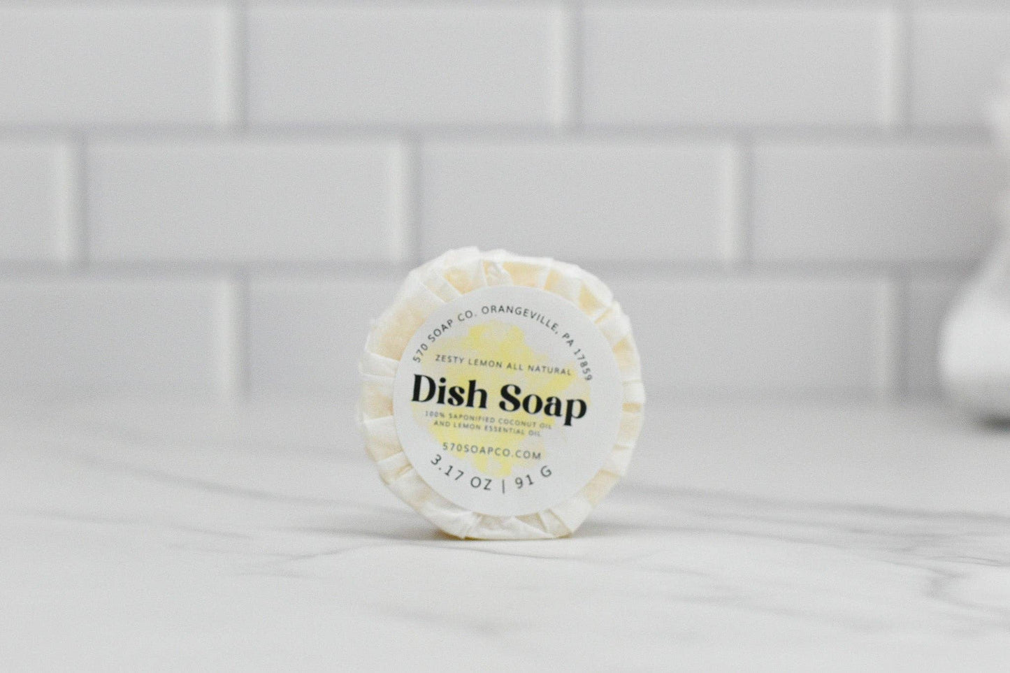 Zesty Lemon Dish Soap Bar - All Natural