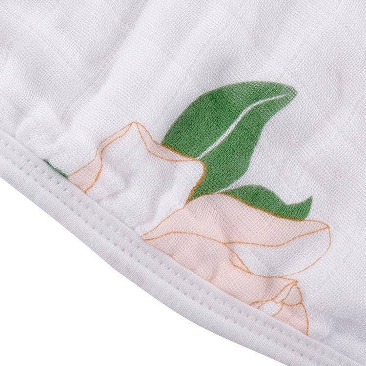 Southern Magnolia Baby Burp Cloth and Bib 2 in 1  Everyday Feeding Essential