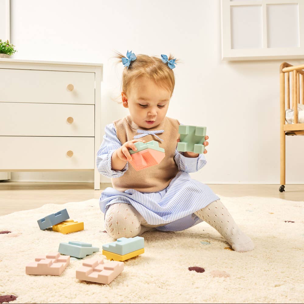 Soft Towering Blocks Baby Game