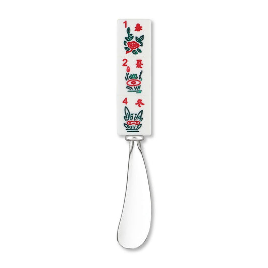 Mahjong Flowers Zinc Cheese Spreader